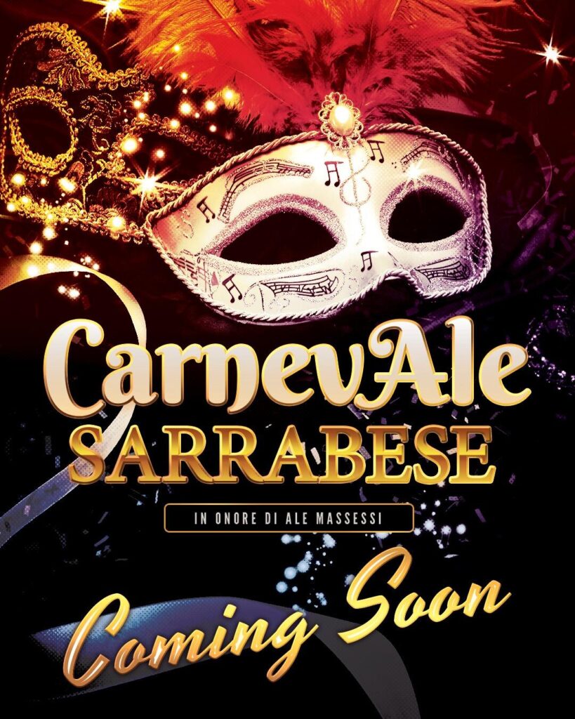 Carnevale Sarrabese 2024: Il Grande Ritorno il 3 Marzo, e un Omaggio Speciale ad Ale Massessi DJ!