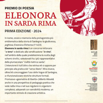 Istar – Pubblicato il bando per il Premio di Poesia ”Eleonora in sarda rima”