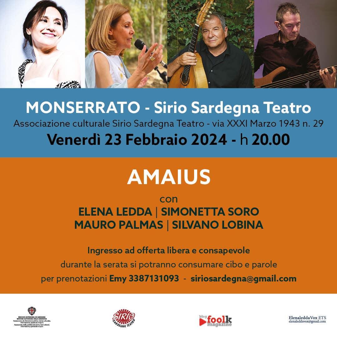 Locandina ''Amaius''al Sirio Teatro