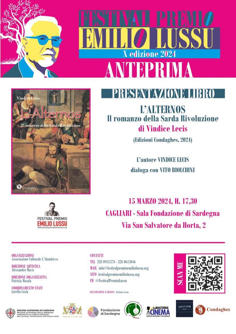 Locandina libro ''L'alternos...'' di Vindice Lecis