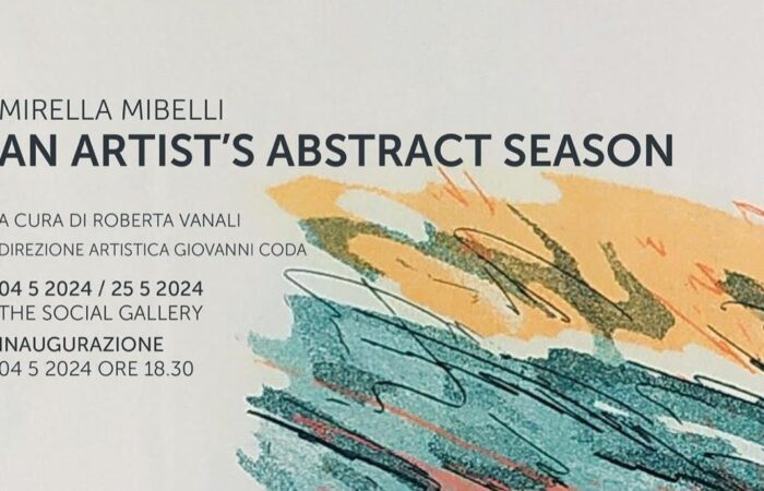 Locandina ''An Artist's Abstract Season'' di Mirella Mibelli
