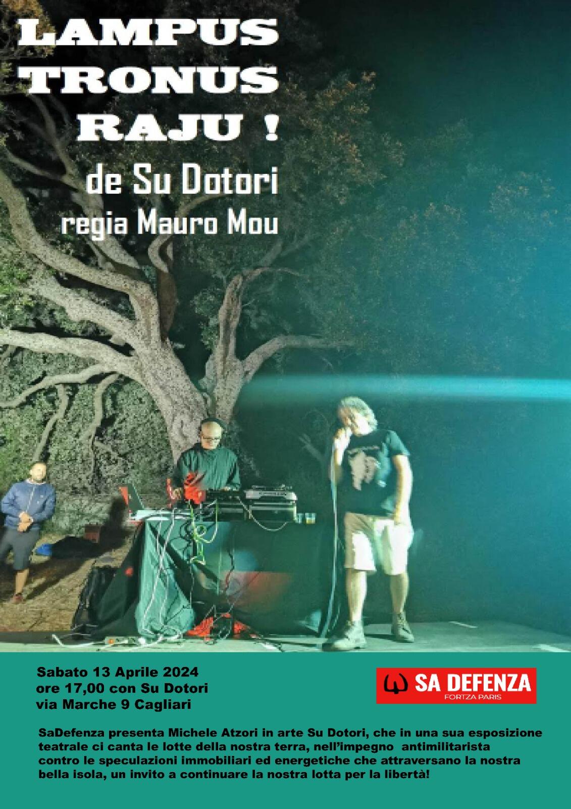 Locandina ''Lampus, Tronus, Raju'' alla CSS