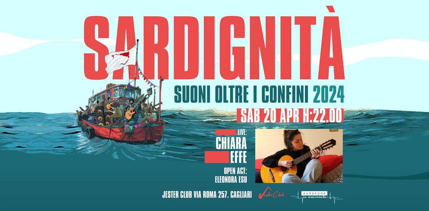 Locandina ''Sardignità'' - Chiara Effe al Jester Club