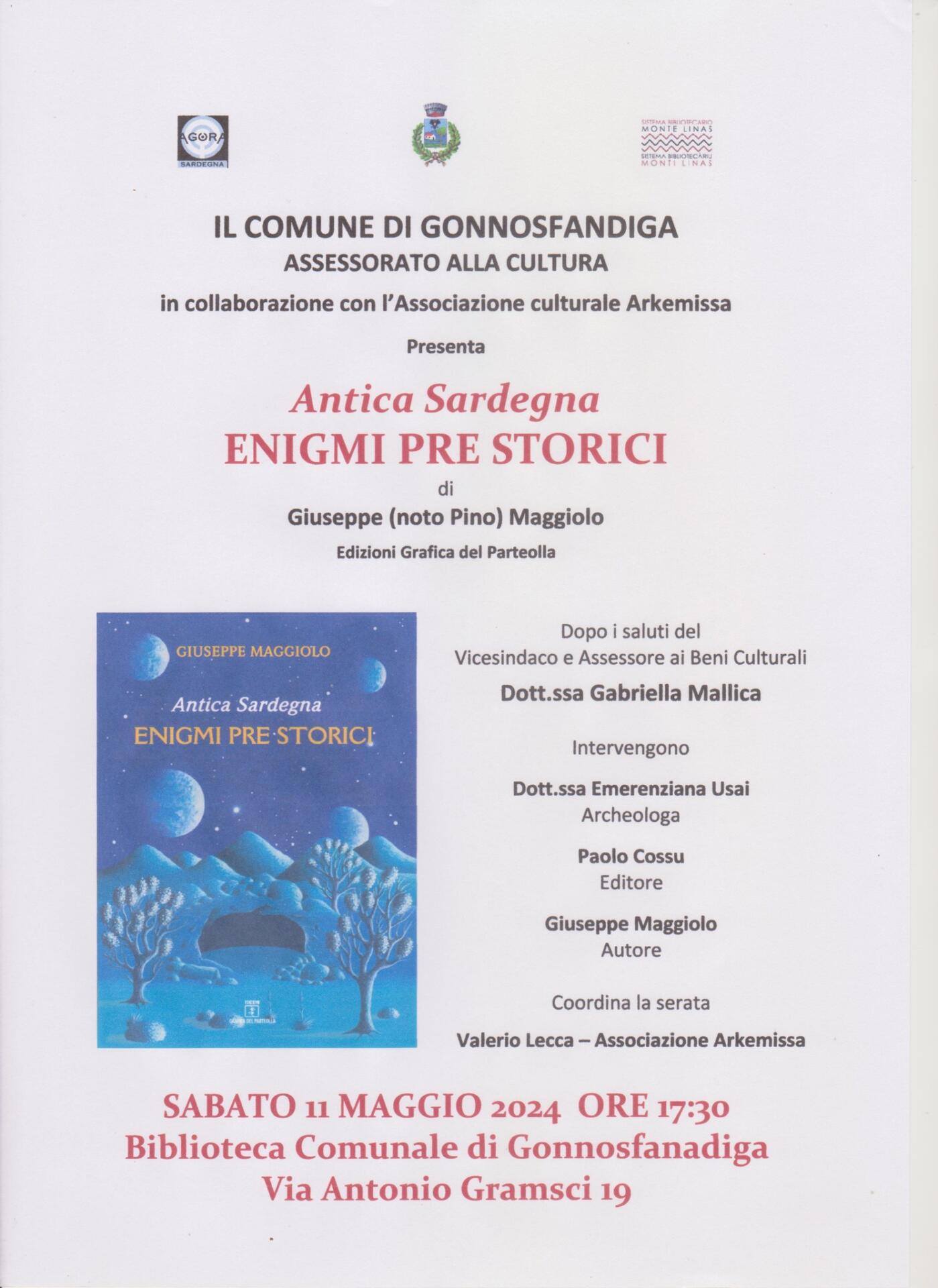 Locandina ''Enigmi Pre Storici'' di Pino Maggiolo