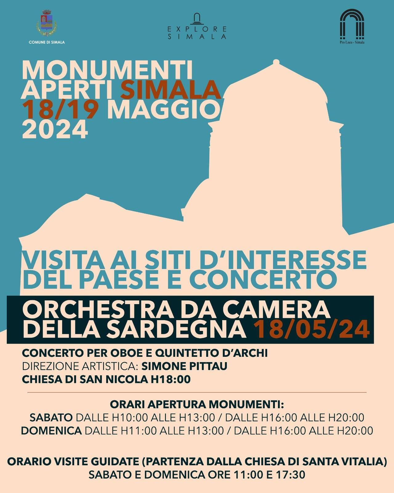 Locandina ''Monumenti Aperti 2024 a Simala''