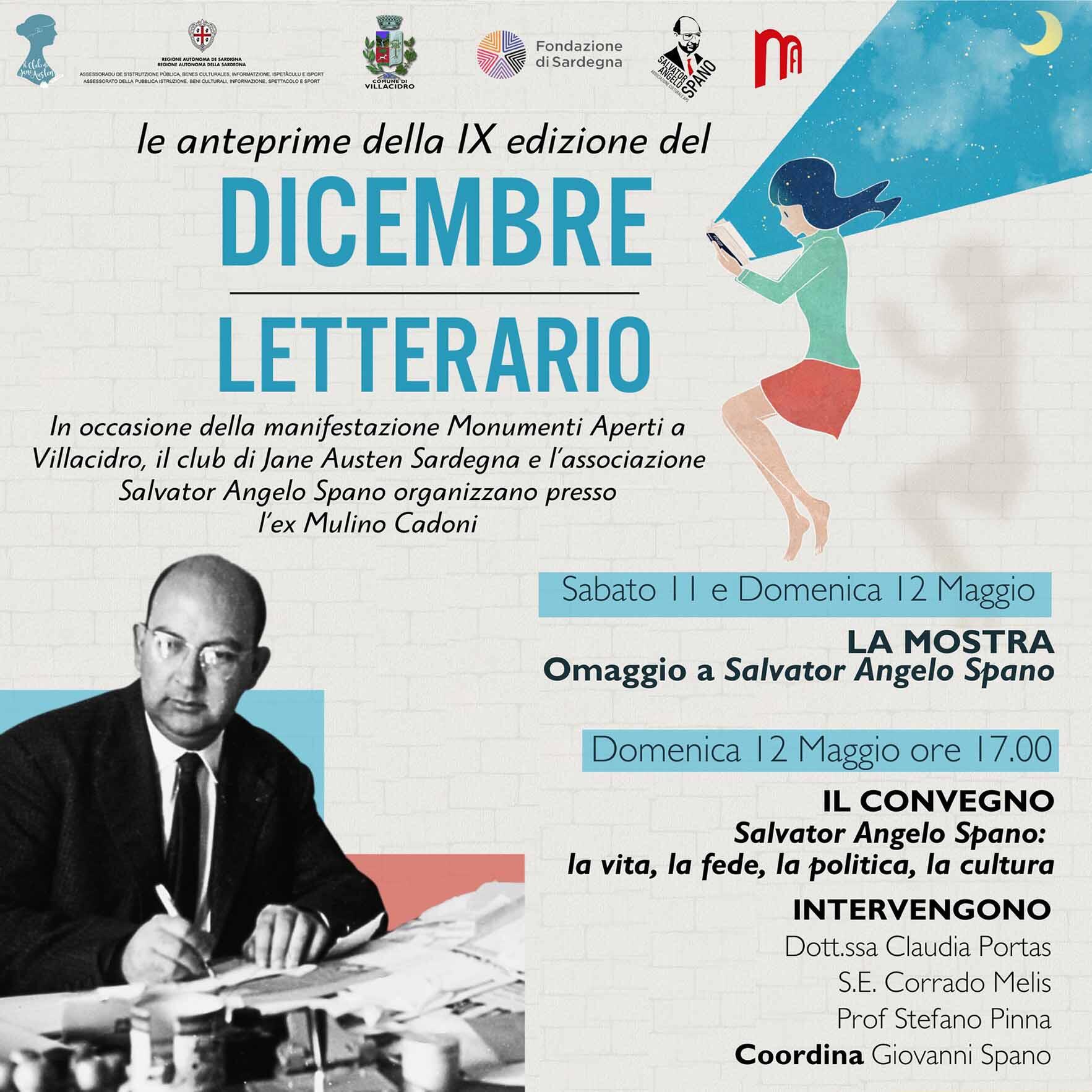 Locandina mostra e convegno su Angelo Spano