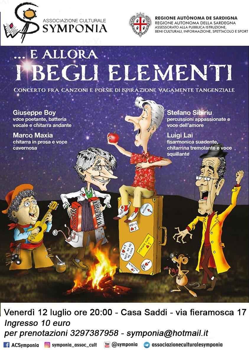 Locandina ''... E allora ... I begli elementi a Casa Saddi