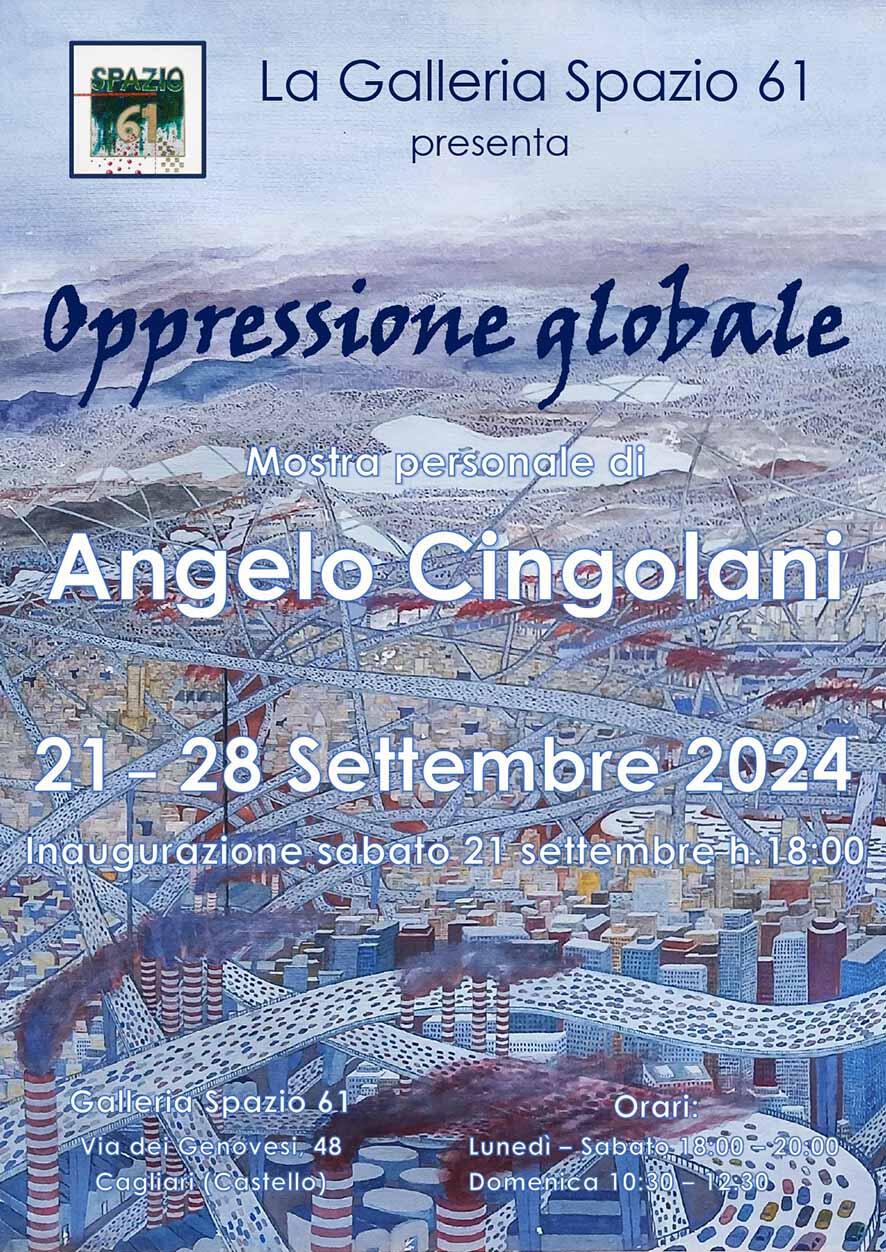 Locandina ''Oppressione gobale'' a Spazio 61