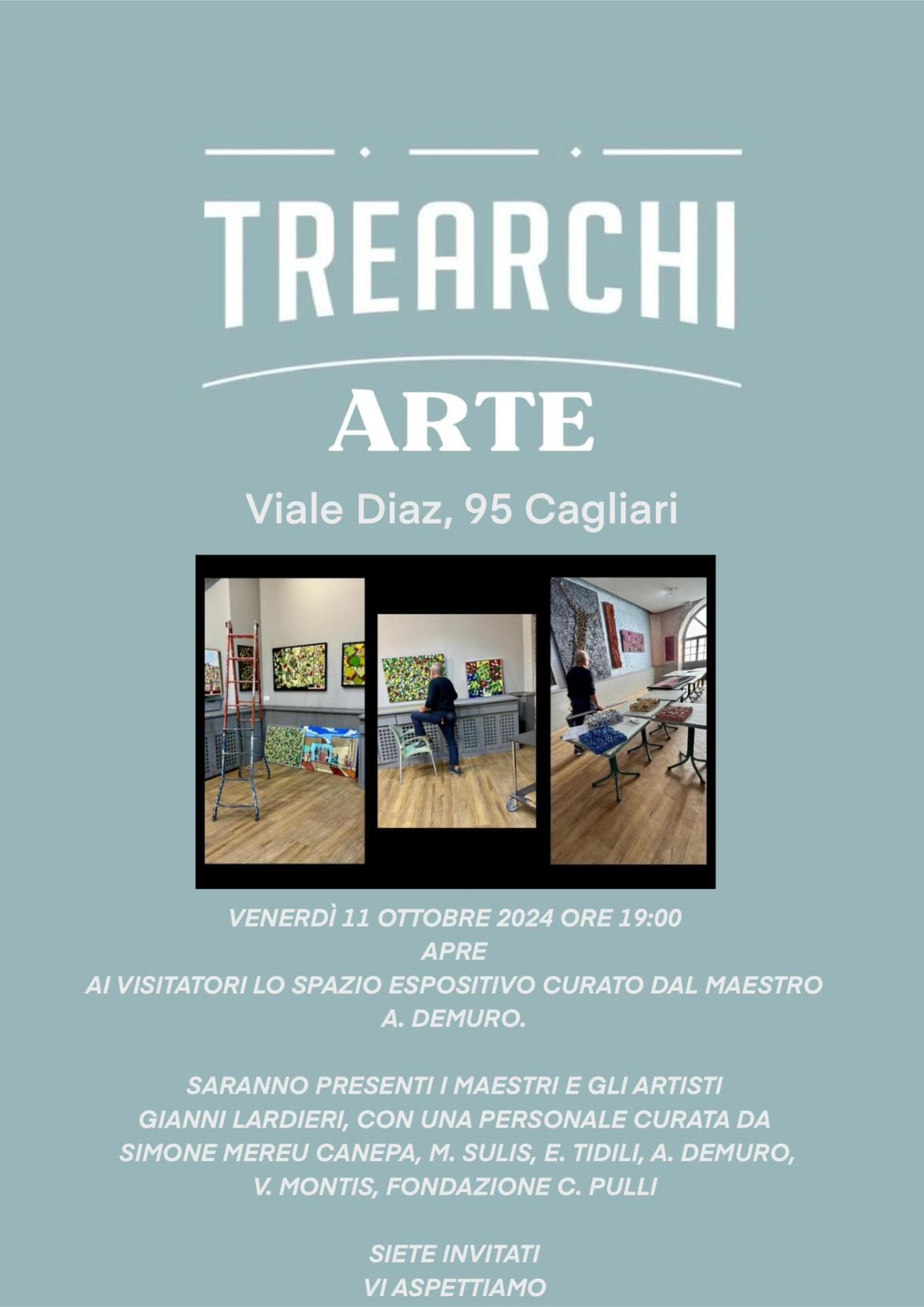 Locandina ''Tre Archi d'Arte'' a Cagliari