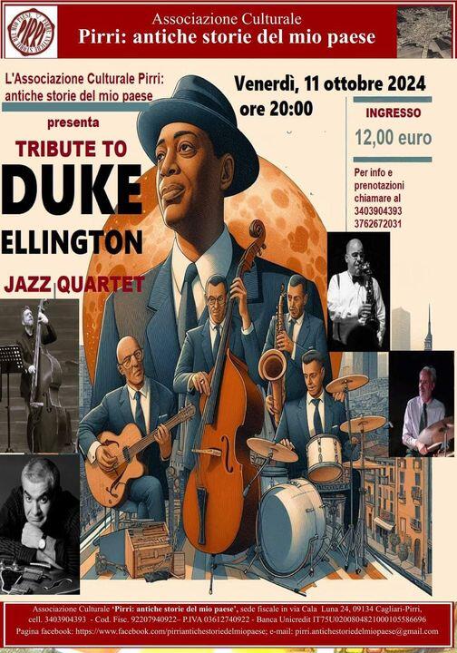 Locandina ''Tribute to Duke Ellington'' a Pirri